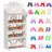1 Doll Shoes Rack + 20 Pairs Doll Shoes Different Assorted Colors High Heel Shoes Doll Boots Flat Shoes Set Replacement for 11.5 inch Doll (Doll Rack & Shoes) - Lootquake
