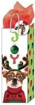 Large Furry Christmas Pals Matte Gift Bag (1ct)