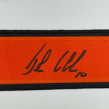 Framed Autographed/Signed John LeClair 35x39 Philadelphia White Hockey Jersey JSA COA