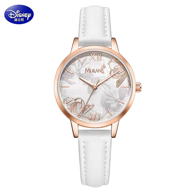 Disney Mulan Casual Quartz Wristwatch with PU Band - Lootquake