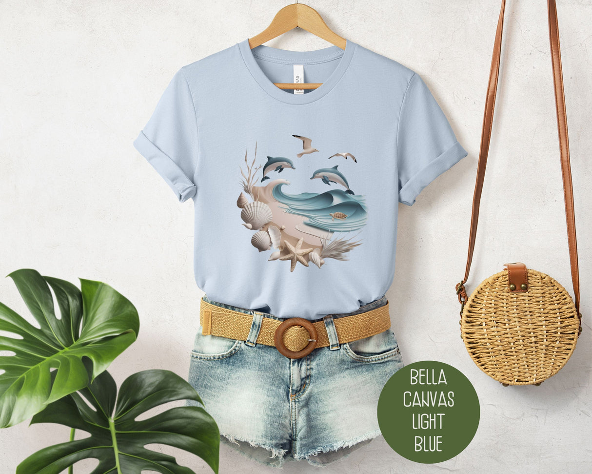 Linda camiseta de delfín