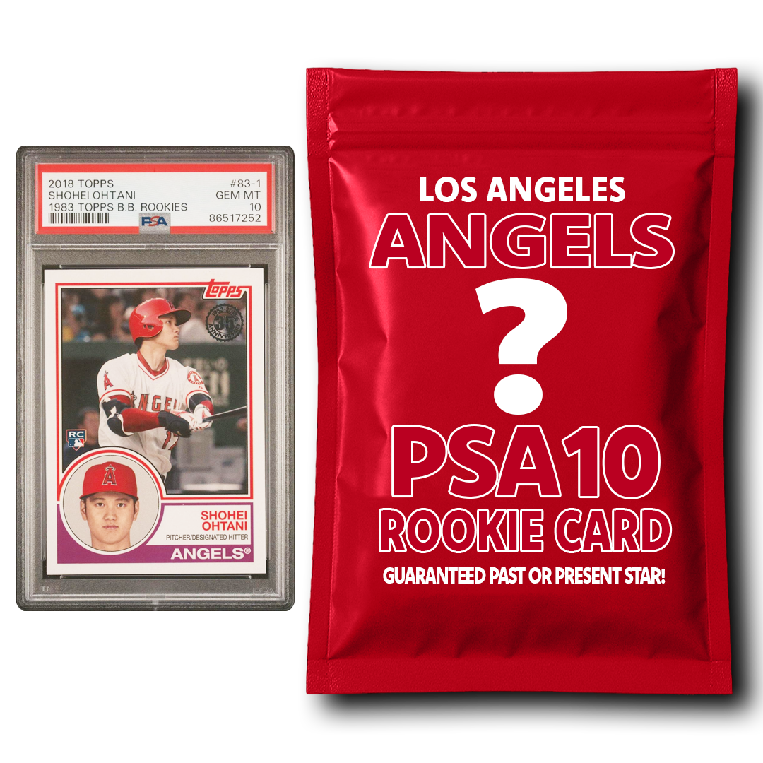 Paquete misterioso de tarjetas de novato graduadas PSA 10 de Los Angeles Angels