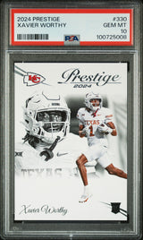 Graded 2024 Panini Prestige Xavier Worthy #330 Rookie RC Football Card PSA 10 Gem Mint