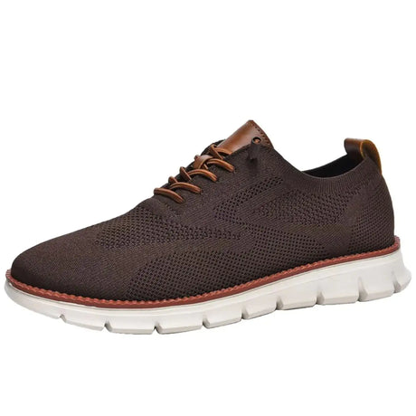 Breeze Shoes for Men Oxfords Lace-Up Lightweight Casual Walking Shoes Comfortable Dress Shoes for Men Mens wearbreeze Shoes Breeze Urban Shoes for Men Mens Mesh Dress Sneakers Business Shoes Brown - Lootquake