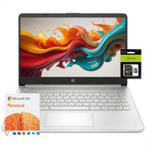 HP Laptop 14 HD Laptop Windows 11 Intel Quad-Core N4120 1 Year Office 365 8GB RAM 196GB Storage (128GB eMMC+64GB SD Card) Ultral Light Laptop for Students Business WiFi Bluetooth HDMI Webcam - Lootquake