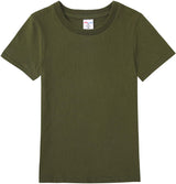 COSLAND Boys T-Shirts Short Sleeve Tee Shirts Crew Neck Cotton Kids Shirts 4T Army Green - Lootquake