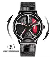 3D Spinning Mens Watches Car Rim - Lootquake