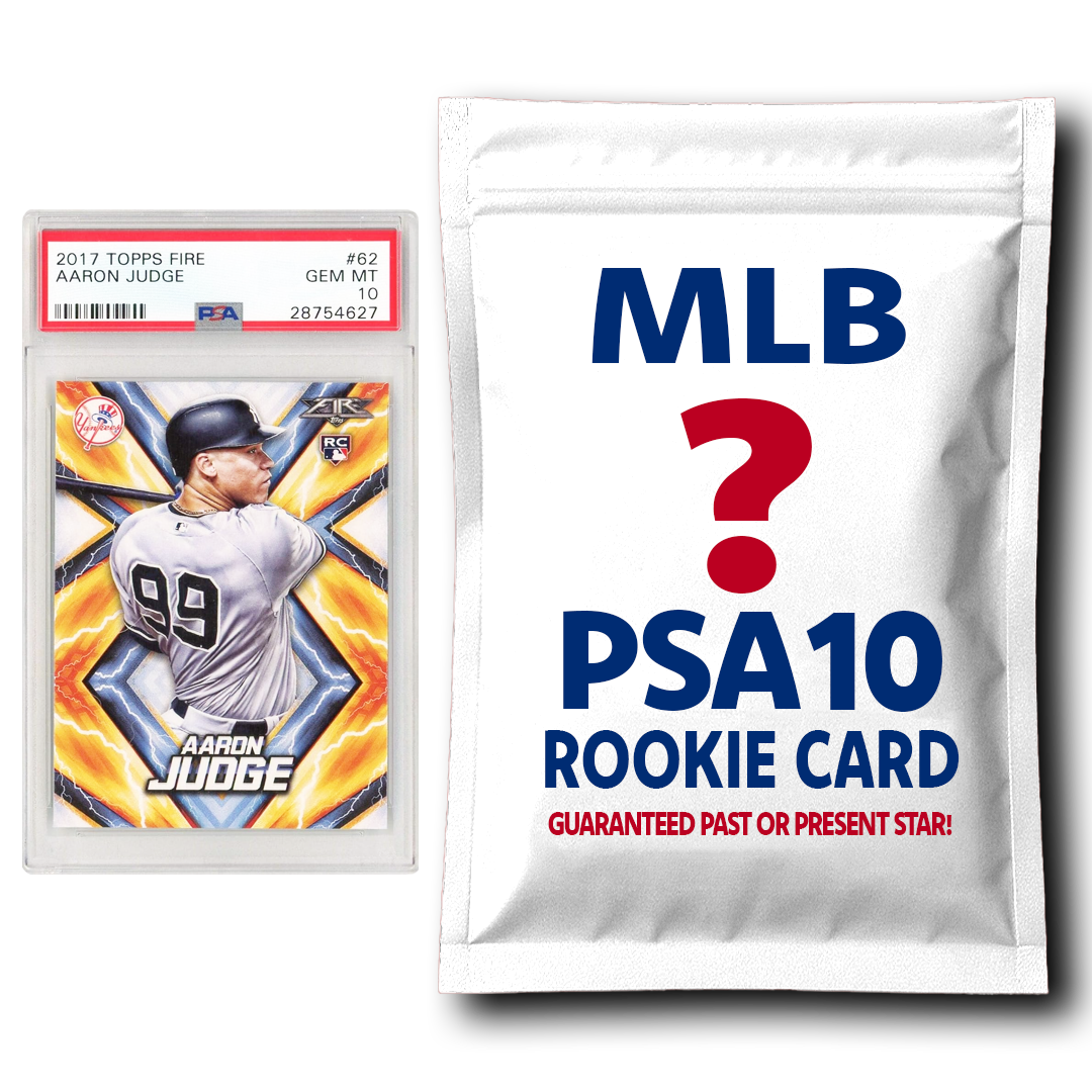 Paquete misterioso de 10 tarjetas de novato graduadas de la MLB PSA