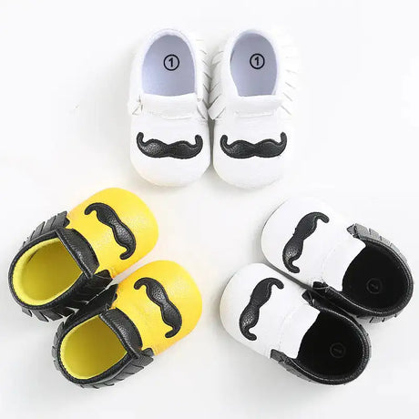 Baby Shoes, Infant Soft Sole Mustache Walker Shoes - Lootquake