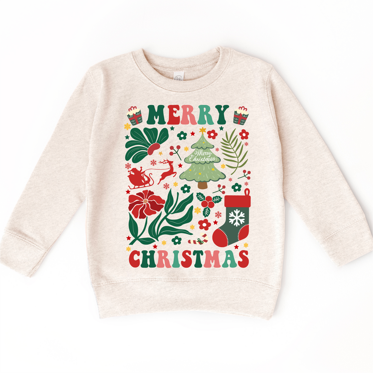 Boho Merry Christmas Shirt -  Long Sleeve Tees & Sweatshirts