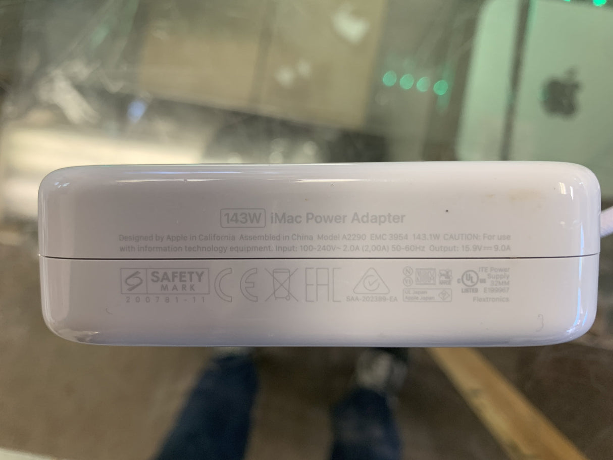 Apple iMac 24″ M1 Power Adapter A2290 143 W – Purple – Used (with Wall Cable)
