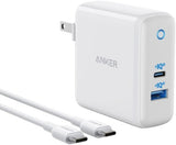 Anker PowerPort Atom III 60W | GaN Fast Charger | USB-C Adapter | White