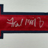 Camiseta de béisbol blanca de Atlanta de Fred McGriff, enmarcada, autografiada y firmada, 35 x 39, JSA COA