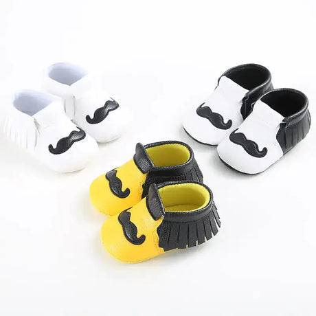 Baby Shoes, Infant Soft Sole Mustache Walker Shoes - Lootquake