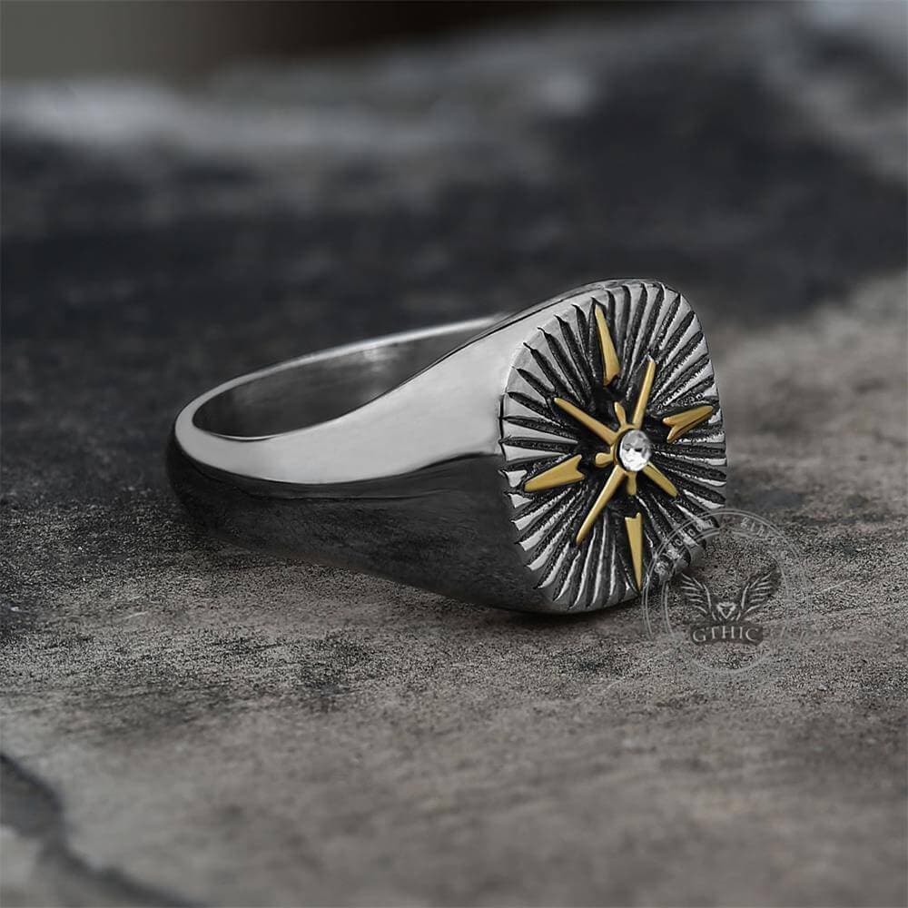 Minimalist Polaris CZ Stainless Steel Ring