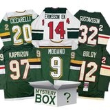 Autographed/Signed Minnesota Hockey Jersey Mystery Box with PSA JSA or Beckett COA