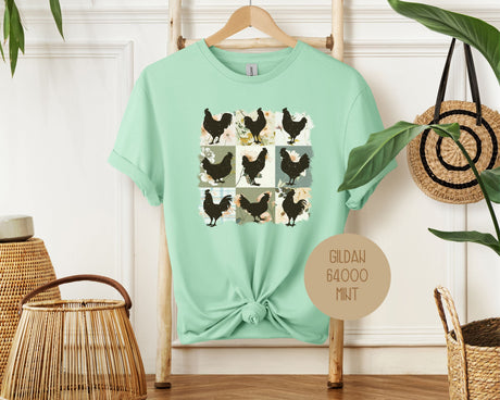 Cute Boho Chickens Shirt-6