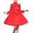 ELUCKFACE Girls Chinese Cheongsam Tutu Dresses Retro Embroidery Princess Dresses for Age 3-10Years Red - Lootquake