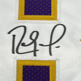 Camiseta de fútbol americano de Minnesota, enmarcada, autografiada y firmada por Randy Moss, 35 x 39, color morado, JSA COA