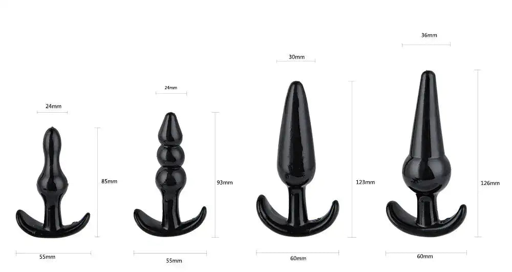Women's Anal Beads and Plug Set - 4 Pieces - Lootquake