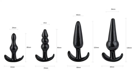 Women's Anal Beads and Plug Set - 4 Pieces - Lootquake