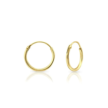 Hoop Earrings Women - Earrings for Men Gold 24k - Toddler Earrings Hoops - Endless Hoop Cartilage Earrings - Small Gold Hoop Earrings - Small Hoop Earring - Thin Gold Hoop - Lootquake