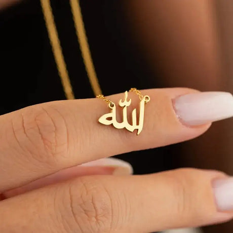 Personalized Letter Love God Patience in Arabic Necklaces Women - Lootquake
