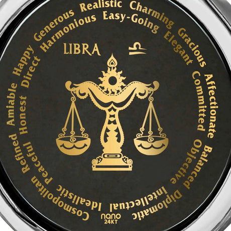 Libra Necklaces for Lovers of the Zodiac 24k Gold Inscribed - Lootquake