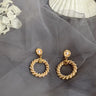 French retro pearl earrings female earrings - Lootquake