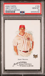 Graded 2008 Topps Allen & Ginter Joey Votto #129 Rookie RC Baseball Card PSA 10 Gem Mint
