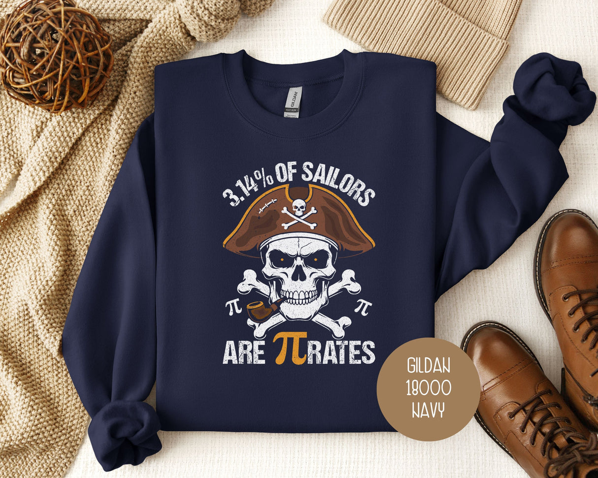 3.14% of Sailors are Pirates Pi Day Sweatshirt-1