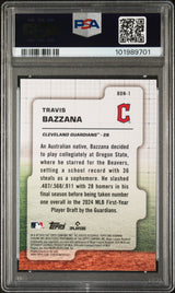 Tarjeta de béisbol RC Travis Bazzana #BDN1 Draft Night Rookie de Topps Bowman Draft 2024 PSA 10 Gem Mint