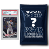 Paquete misterioso de tarjetas de novato graduadas PSA 10 de los Yankees de Nueva York