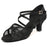 foralod Mesh Woman Latin Dance Shoes Low Heels Salsa Shoes for Women Dancing Ballroom Dance Shoes Satin Prom Shoes Black - Lootquake