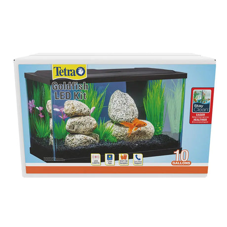 Tetra Goldfish LED Kit 10 Gallons Complete Aquarium Set with Lighting and Filter - Lootquake
