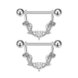 Fashion Zircon Adhesive Nail Piercing Jewelry - Lootquake