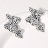 Pendientes de acero inoxidable de temperamento simple con baño de oro de 18 quilates que no se decoloran