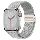 Metal Magnetic Buckle Nylon Braided Stretch Strap - Lootquake