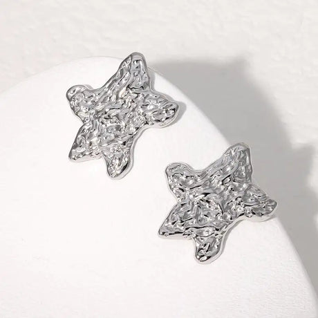 Simple Temperament Stainless Steel Studs 18K Gold Plating Does Not Fade - Lootquake