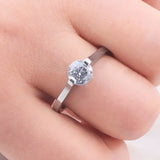 Fashion Diamond Ring Titanium Steel Ornament Simple Female Niche Jewelry Stainless Steel - Lootquake