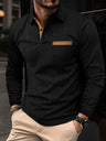 Sports Long Sleeve Lapel Men's Polo Shirt - Lootquake