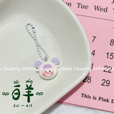 Twelve Constellation Girlish Lanyard Keychain