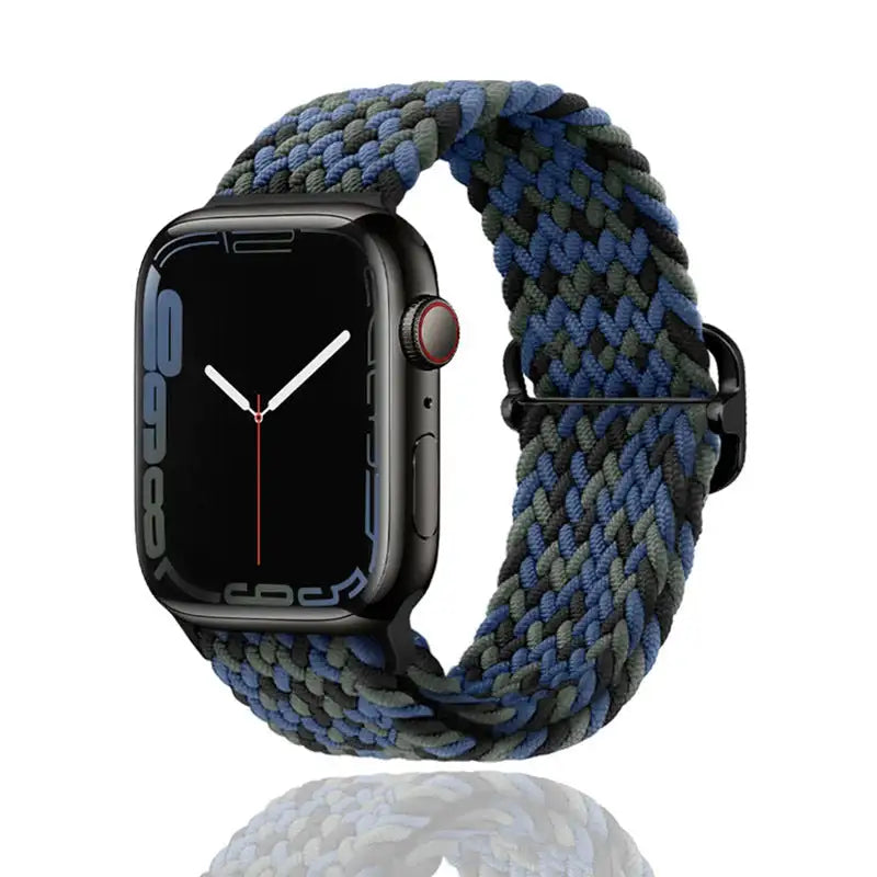 Metal Magnetic Buckle Nylon Braided Stretch Strap - Lootquake