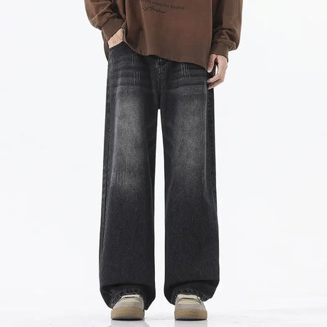 American Retro Straight Jeans Men's All-match Casual - Lootquake