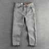 Retro Washed Distressed Cement Gray Jeans For Men - Lootquake
