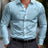 Business Men's Diagonal Striped Shirt Casual Plus Size - Lootquake
