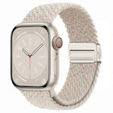 Metal Magnetic Buckle Nylon Braided Stretch Strap - Lootquake