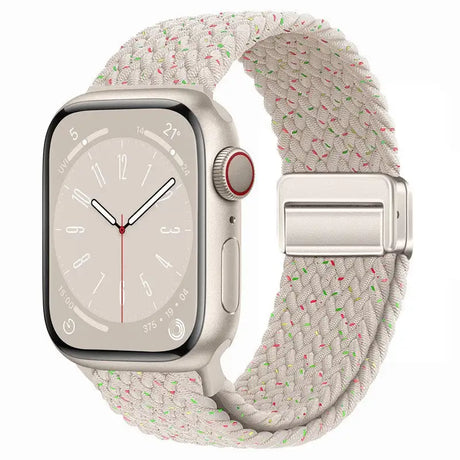 Metal Magnetic Buckle Nylon Braided Stretch Strap - Lootquake