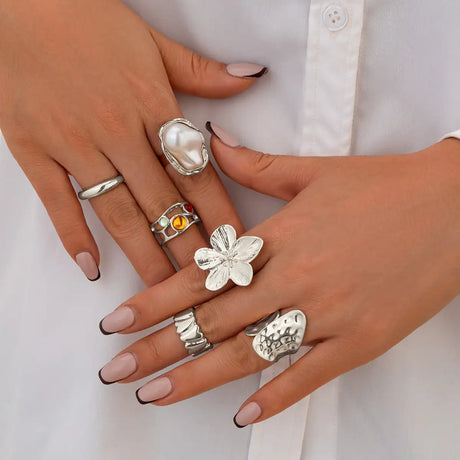 French Style Baroque Pearl Ring - Lootquake