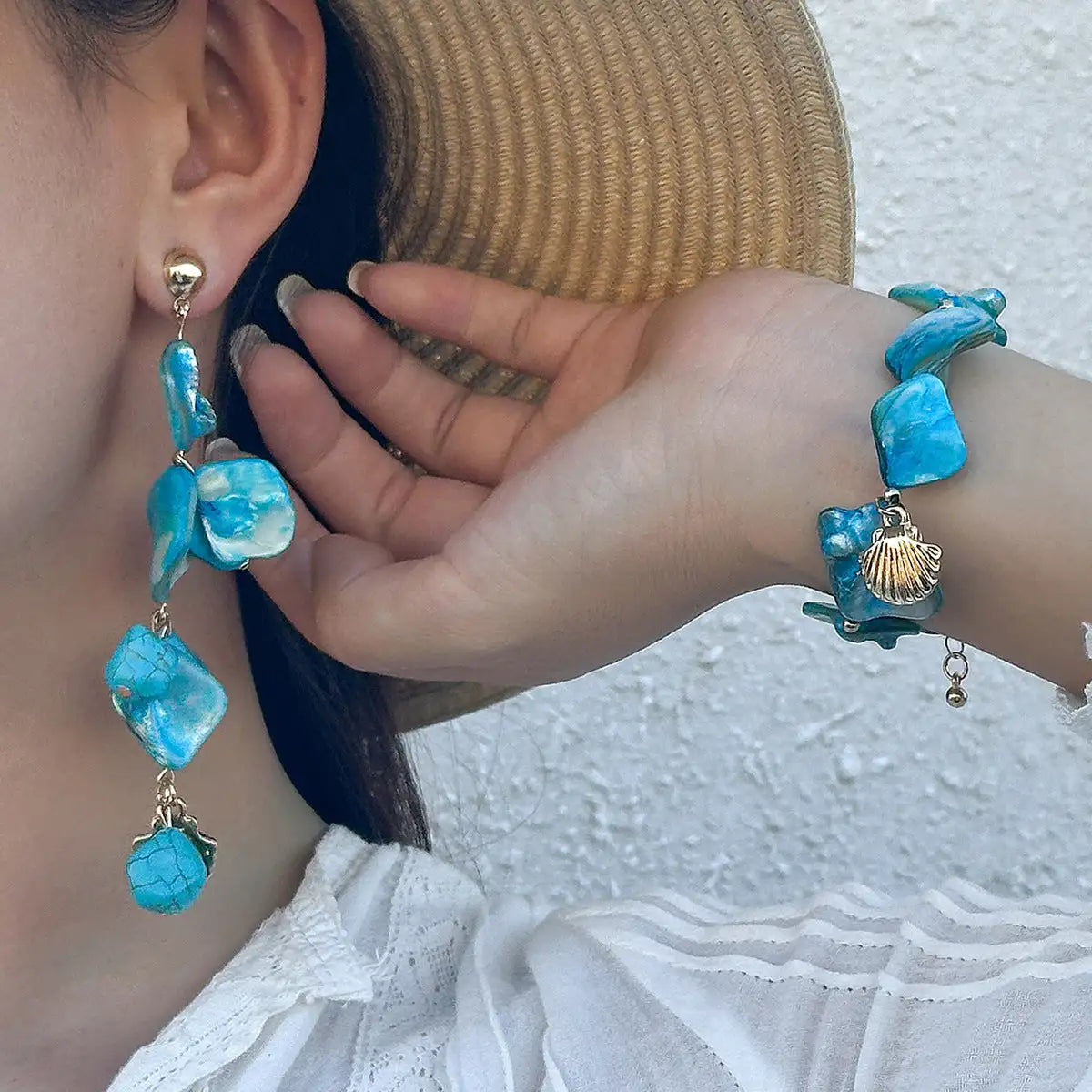 Classic Conch Pendant Necklace For Women Bohemian Starfish Beaded Choker Necklace Summer Beach Neck Fashion Jewelry - Lootquake